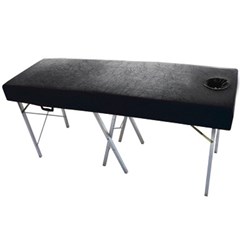 SALON FIRST Couch / bed cover with face hole - charcoal